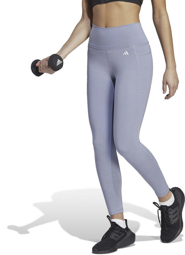 adidas Optime Stash Pocket High-Waisted 7/8 tights Blå