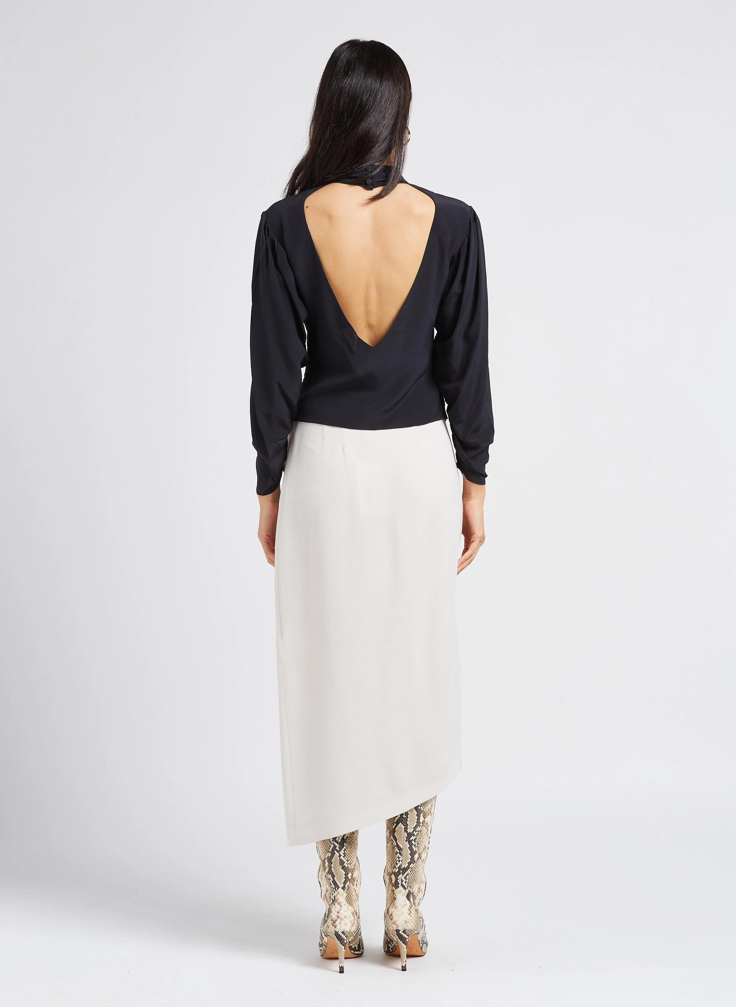 DAVYNPYT - Bottes en cuir | Beige