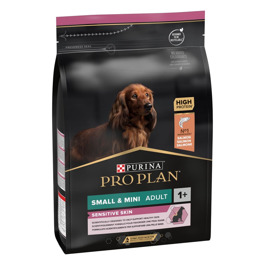 Ração Pro Plan Adult Small and Mini Salmon Sensitive Skin para cães