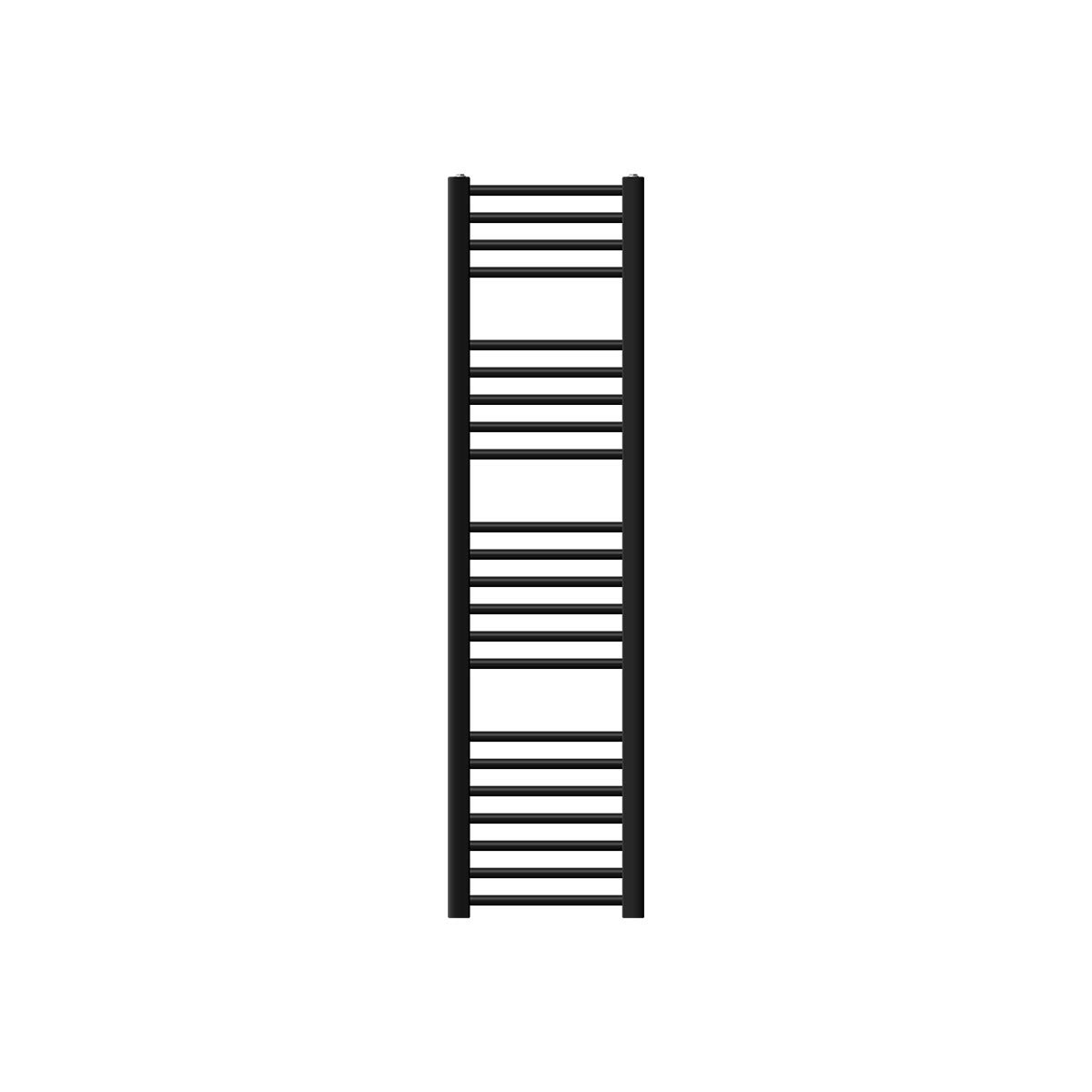 LuxeBath Sahara badkamerradiator, 300x1400 mm, mat zwart, recht, met zijaansluiting, designradiator, handdoekwarmer, handdoekdroger, handdoekradiator, handdoekradiator, badkamerverwarming