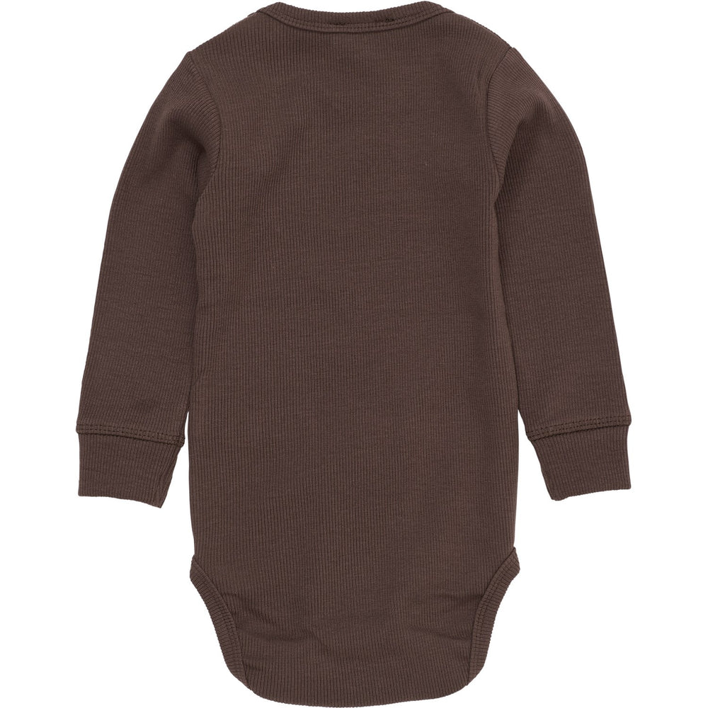 Køb COPENHAGEN COLORS Dk Brown Modal Rib Ls Body