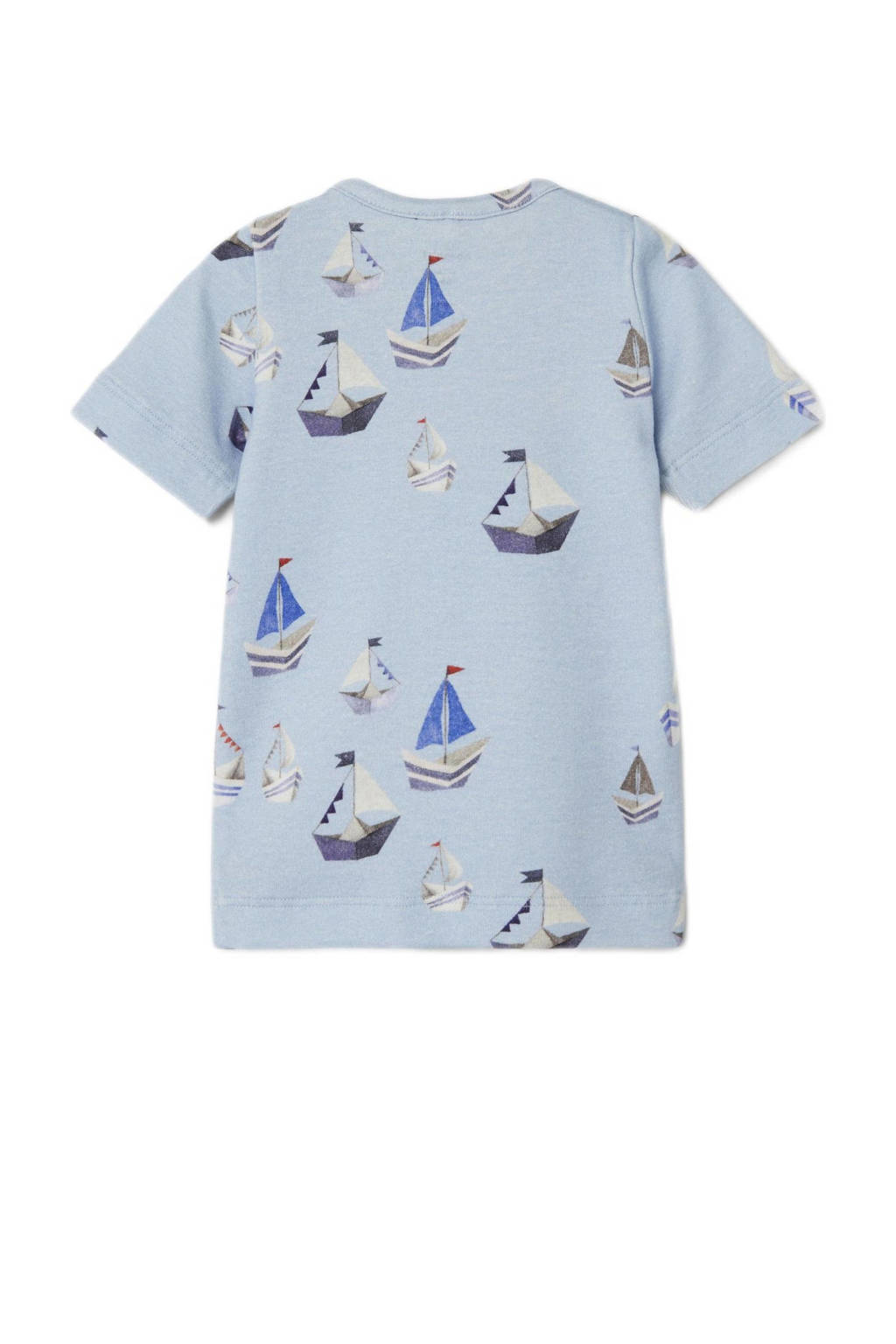 NAME IT baby T-shirt NBMFASON met all over print lichtblauw
