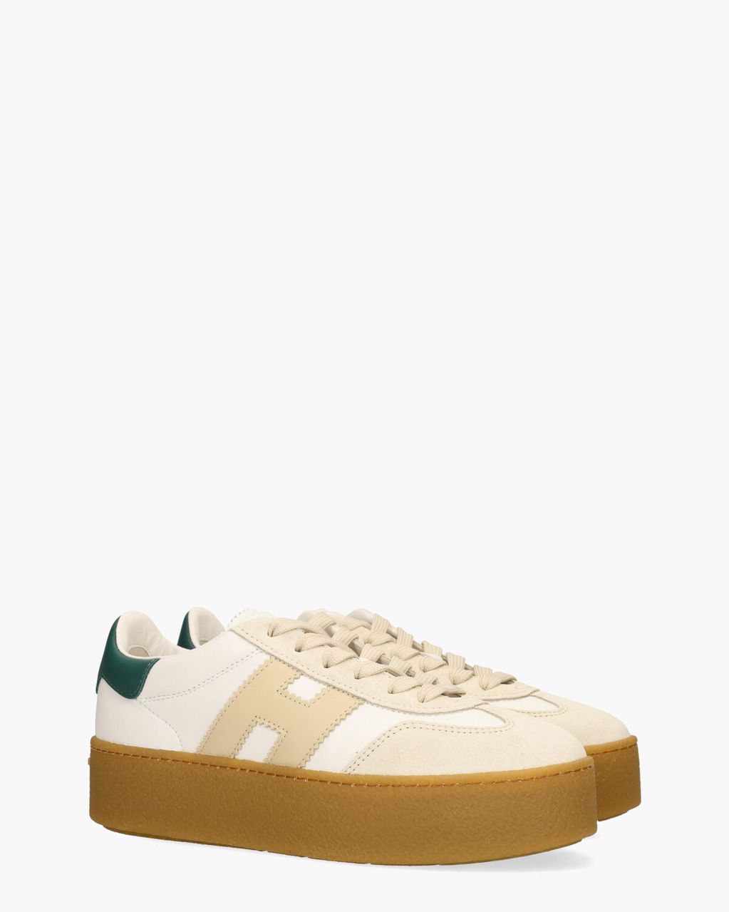 Hogan Cool Wit/Beige/Groen Damessneakers