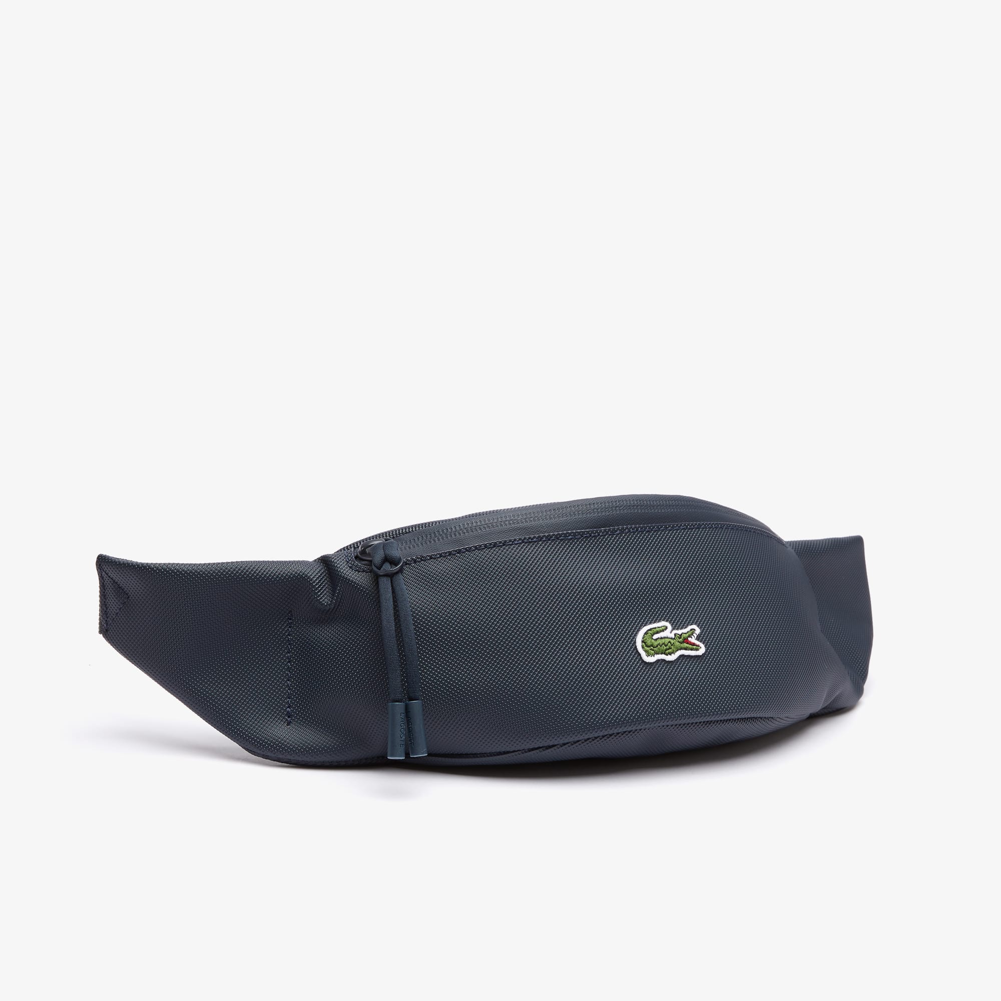 Sac banane zippé LCST en toile enduite unie Sacs banane - Bleu - Lacoste - Unisex