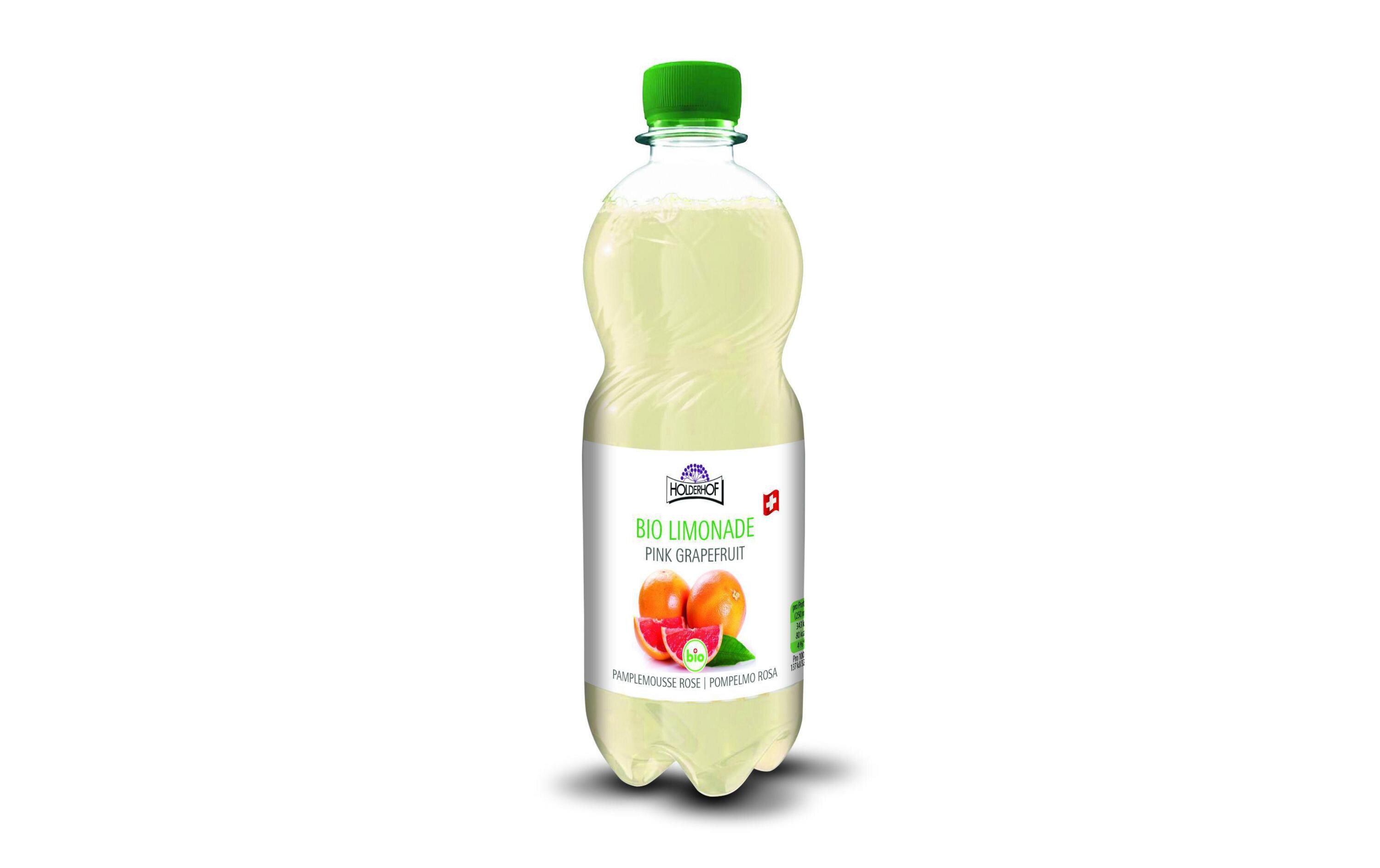 Soft-Drinks Bio Limonade Grapefruit 500 mlKohlensäurehaltige Bio-Limonade mit Grapefruitsaft