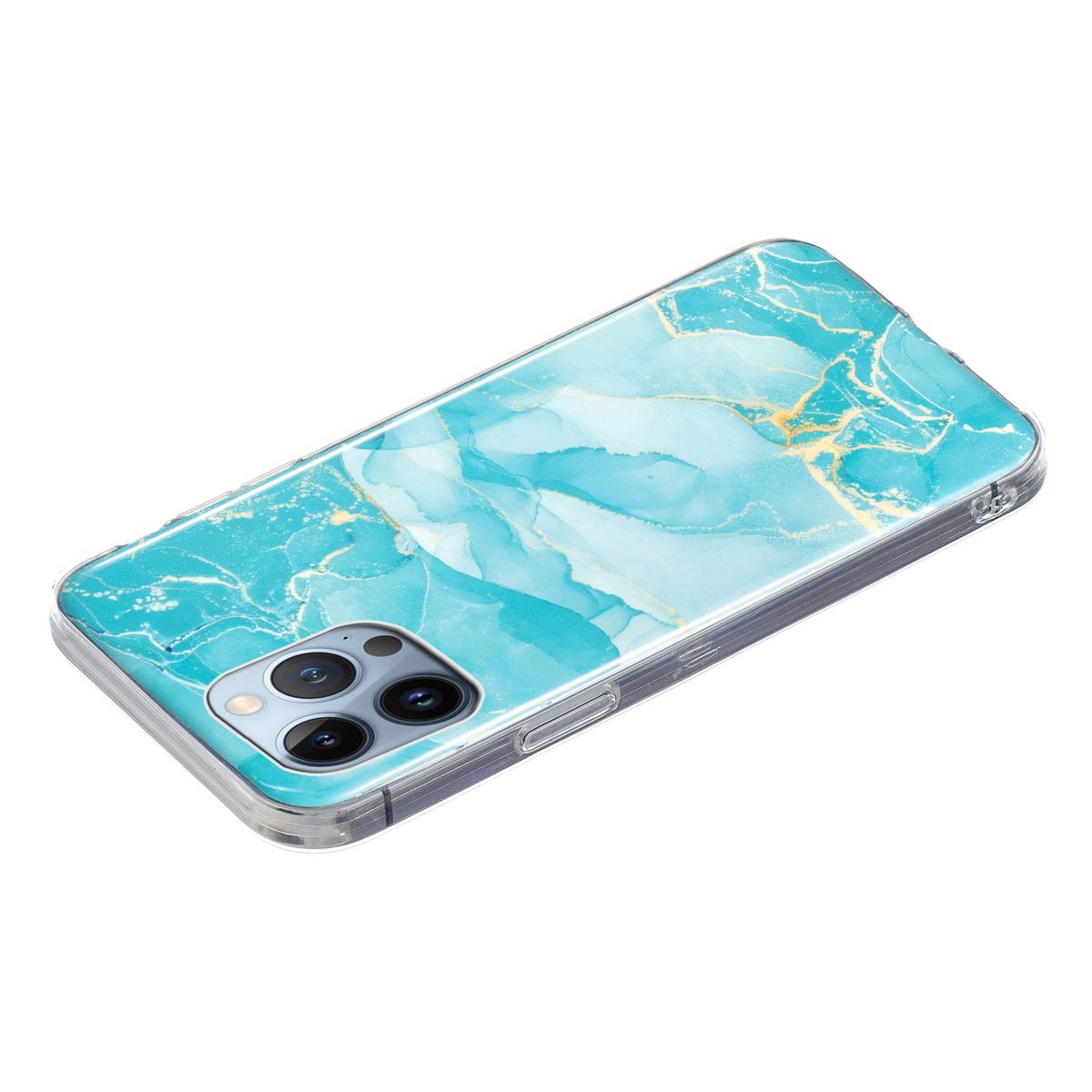 Schutz Handy Hülle für Apple iPhone 15 Pro Case Cover Marmor Bumper Etuis Schale