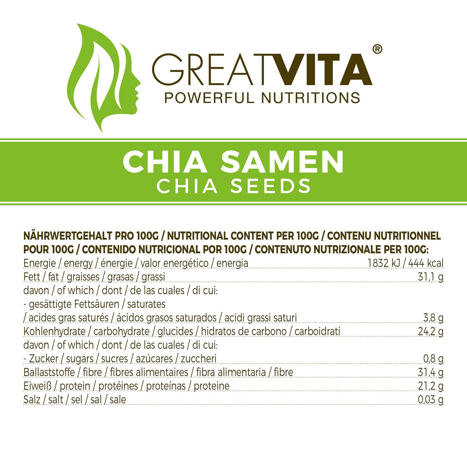 GreatVita Chia Samen