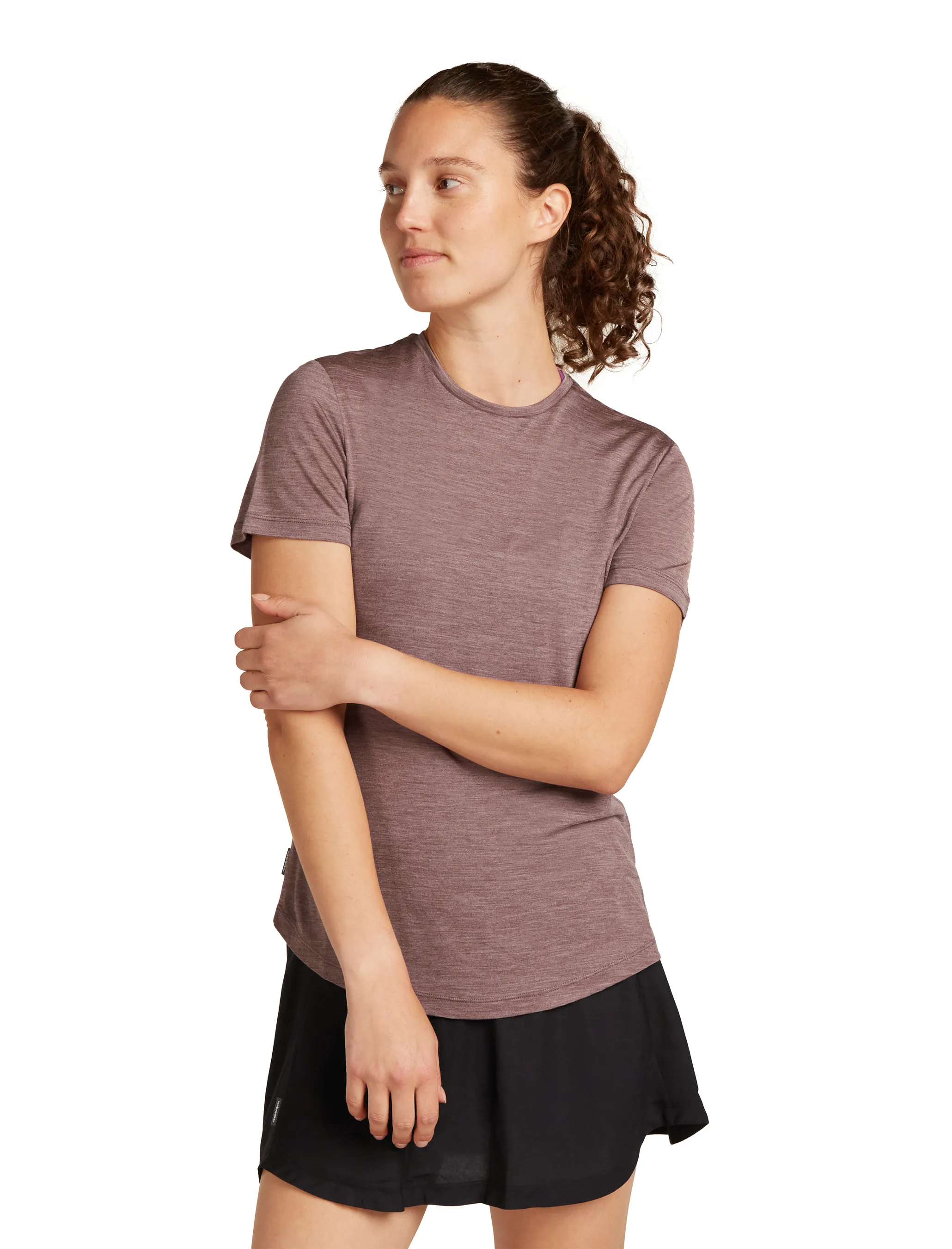 Icebreaker Women Merino 125 Cool-Lite™ Sphere Iii Ss Tee Carob Hthr