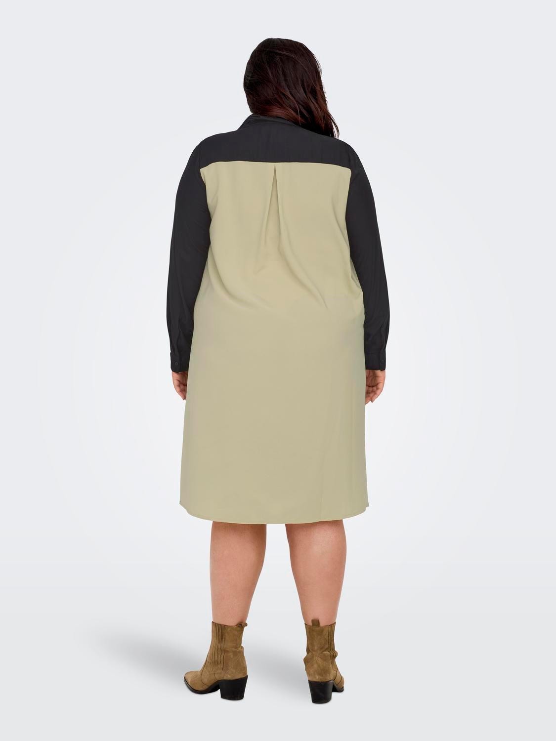 CARADELONE Langes Kleid Black