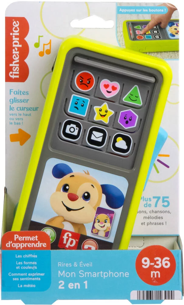 FISHER-PRICE - MON SMARTPHONE 2 EN 1 - TELEPHONE MUSICAL