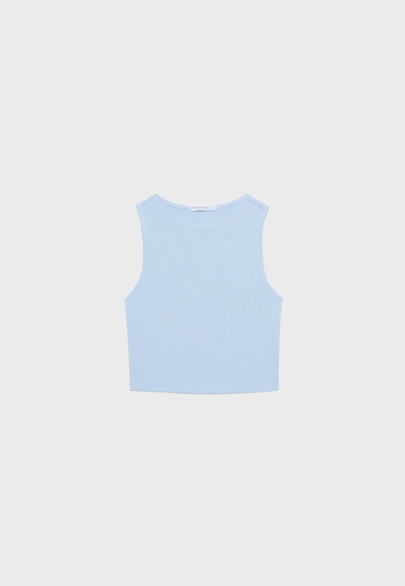 Blusa de algodão sem mangas