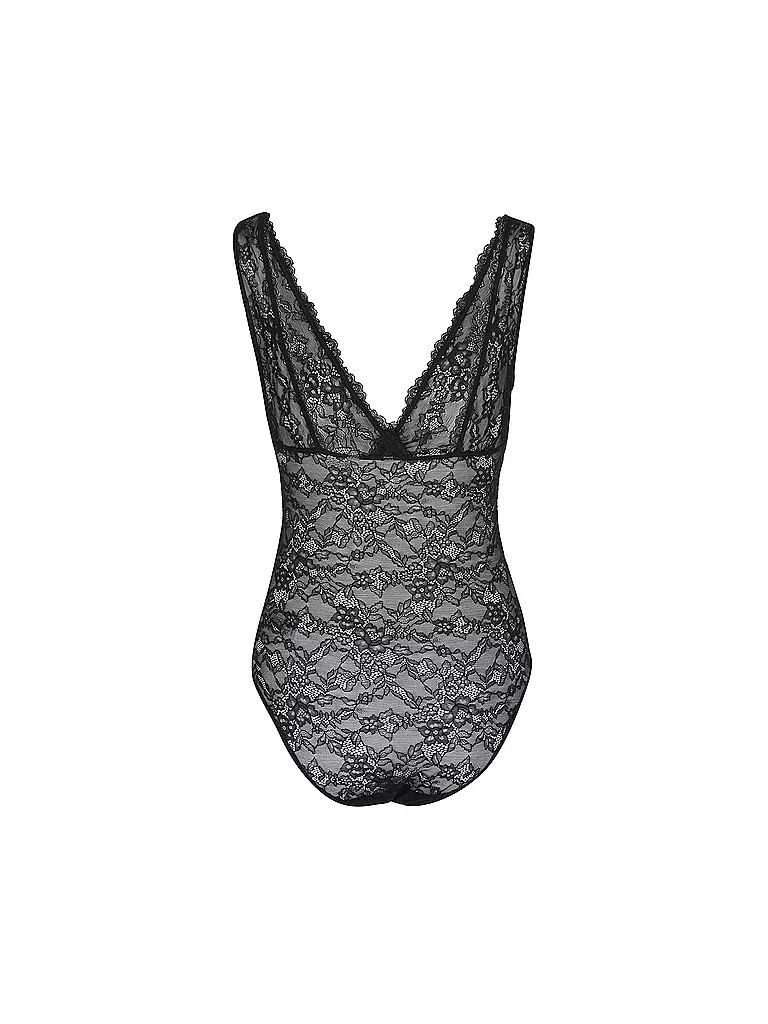 GUESS Spitzenbody BELLE schwarz