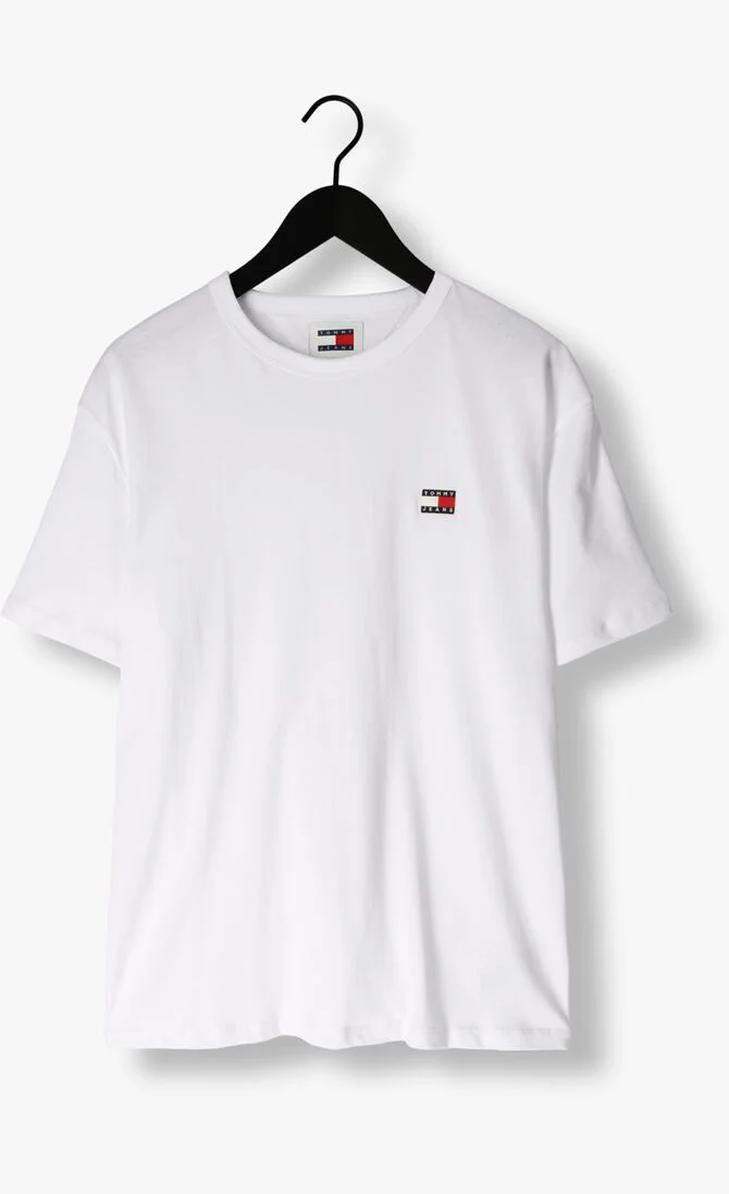 TOMMY JEANS witte tommy jeans t-shirt tjm reg badge tee ext