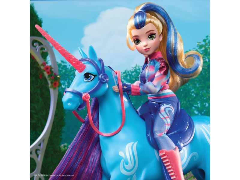 Spinmaster Unicorn Academy Fashion Doll Isabel Vollbewegliche Ankleidepuppe Isabel im Originaloutfit