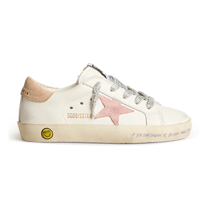Golden Goose Baskets Lacets Super-Star Suède | Rose