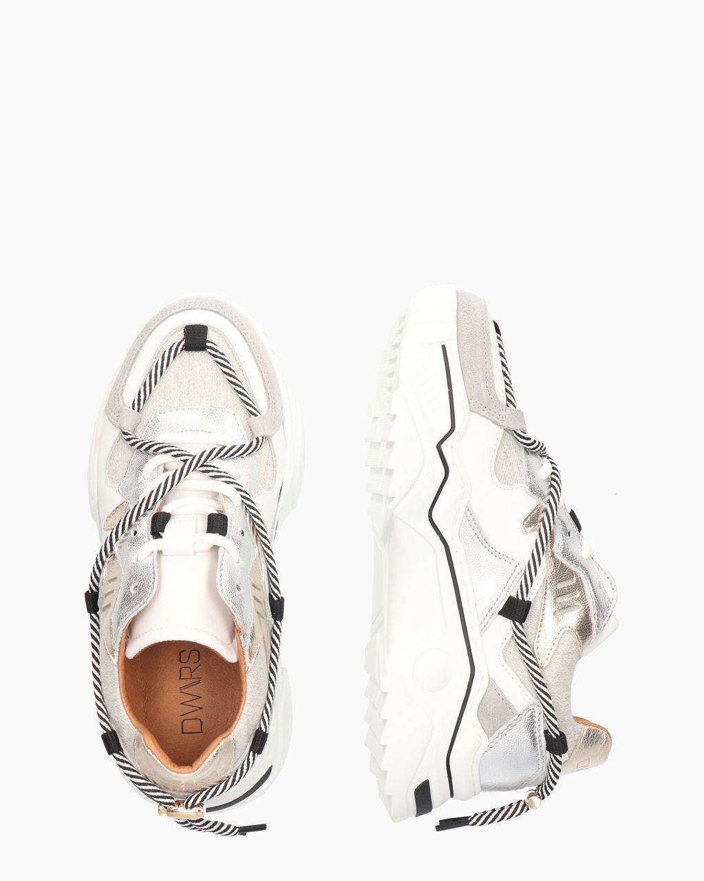 DWRS Label Jupiter Metallic Wit/Multicolor Damessneakers
