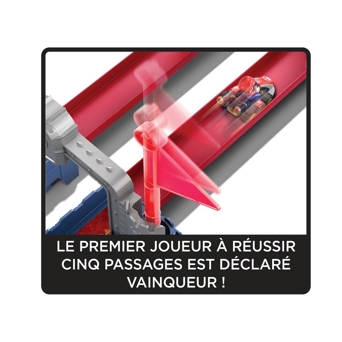 Coffret piste Hot Wheels chaos au château de Bowser