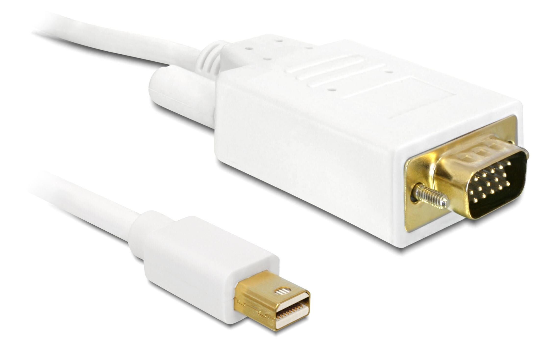 Kabel VGA - VGA, 3 mMini Displayport zu VGA Kabel