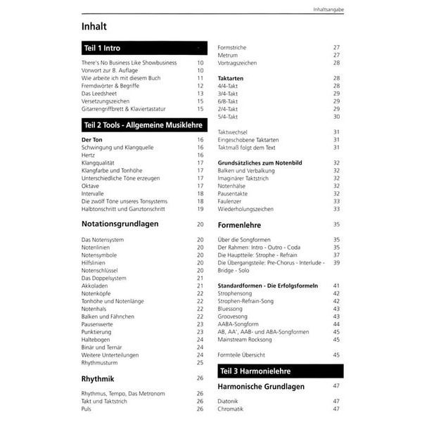 Leu Verlag Harmonielehre und Songwriting