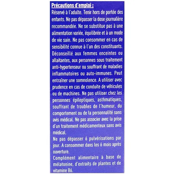 Chronodorm Flash Mélatonine Spray Sublingual 30ml