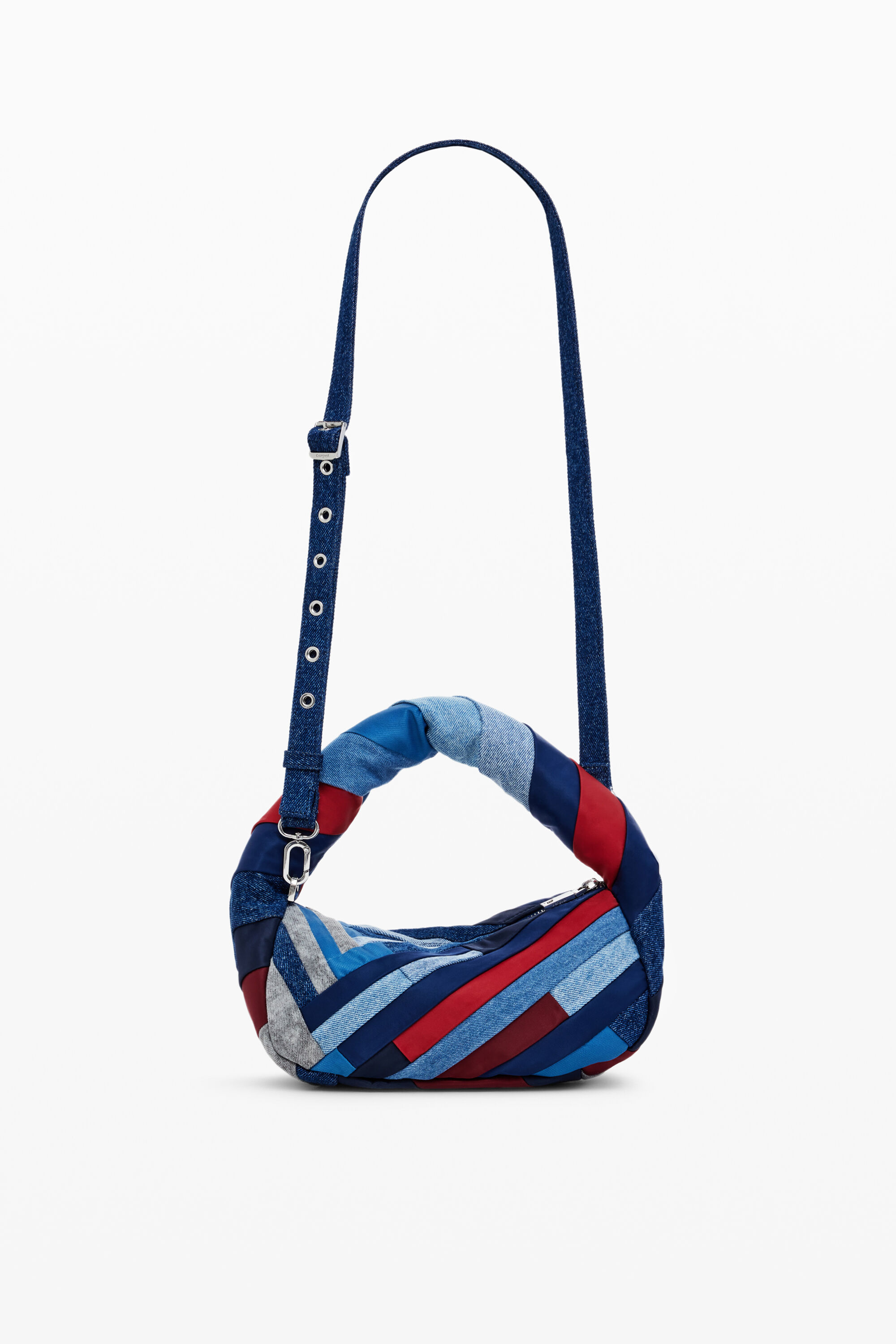Bolsa de brim listrada