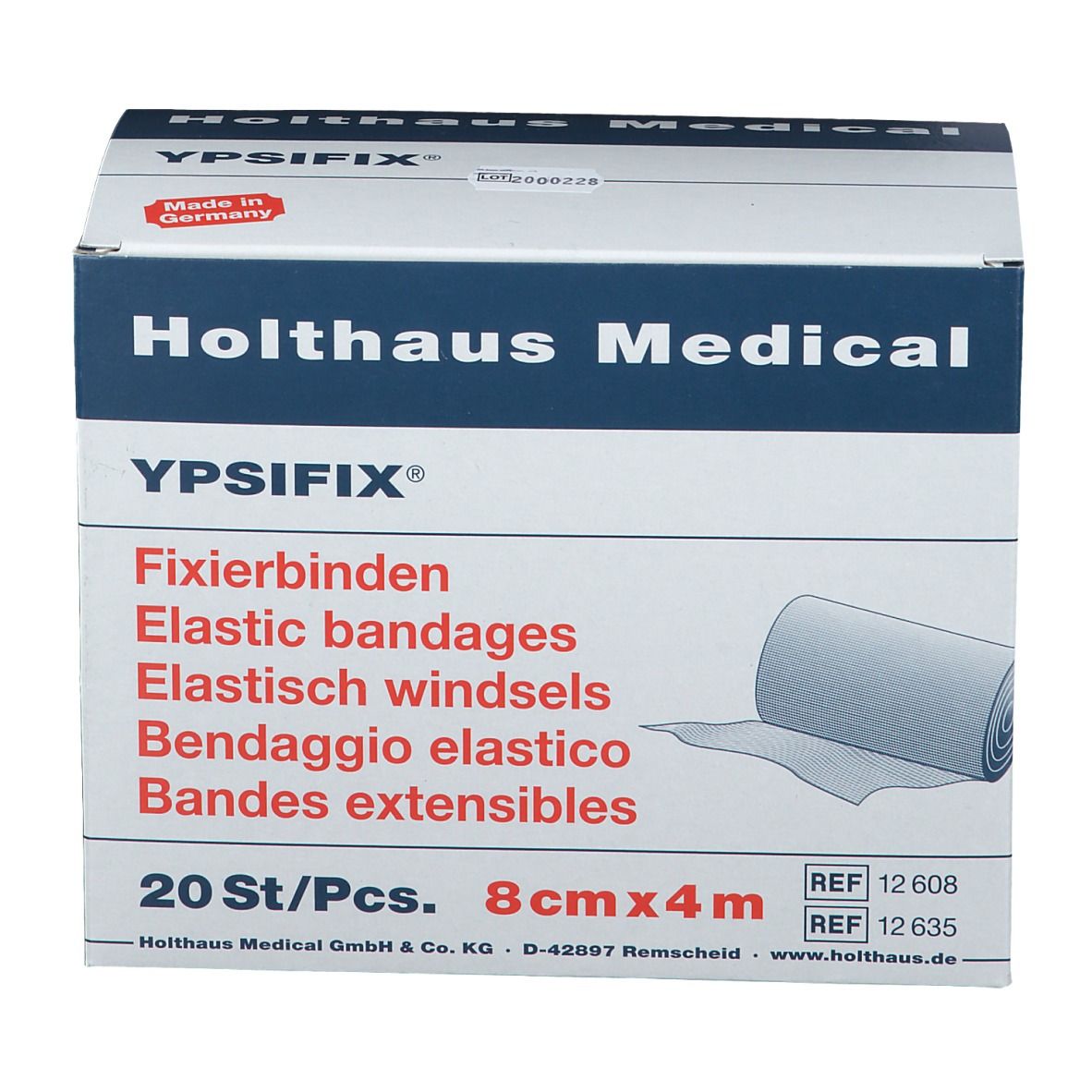 YPSIFIX® Fixierbinden elastisch 8 cm x 4 m lose