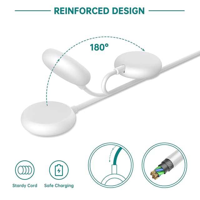 Magnetisk Smartwatch oplader Hvid