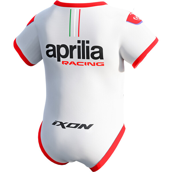 Ixon - Body bébé Aprilia 23 Blanc / Rouge fluo