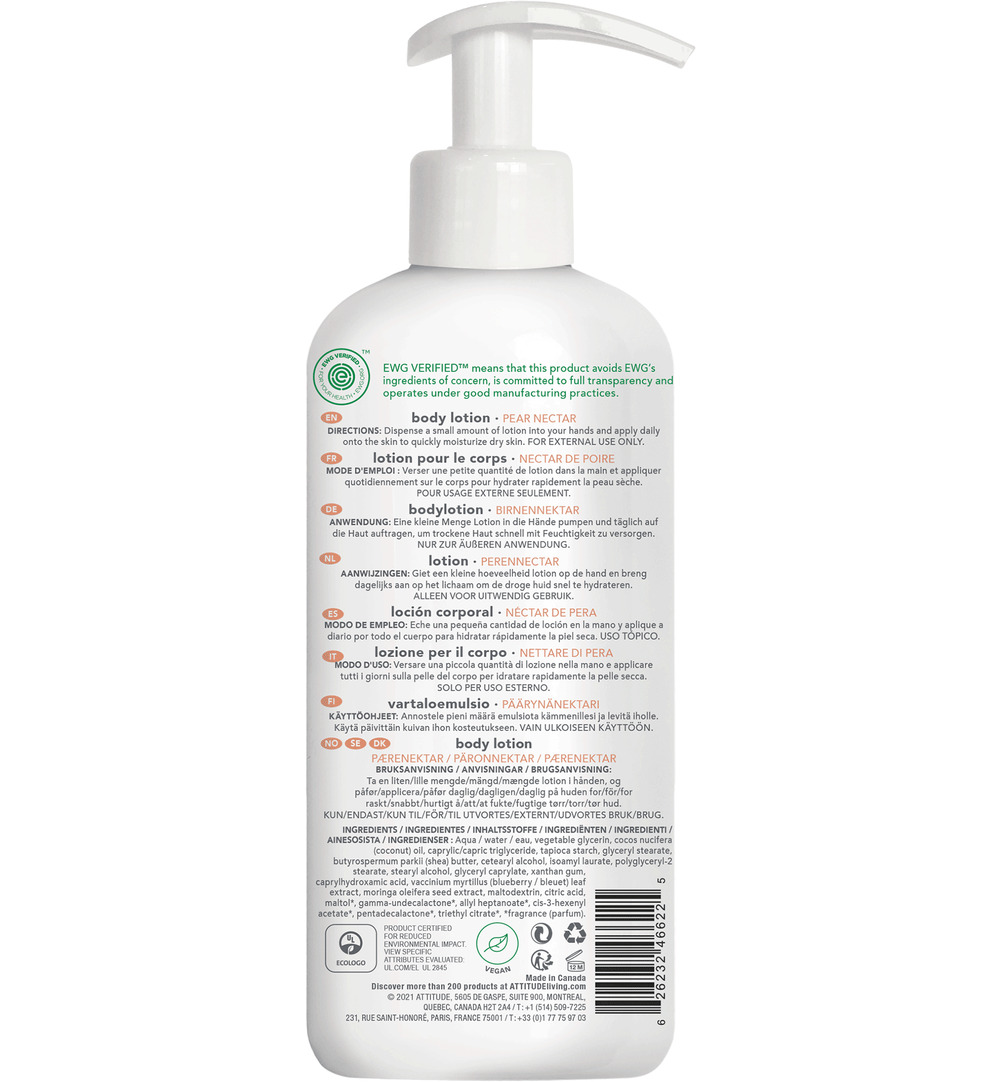 Attitude Baby Leaves Body lotion pear nectar (473 ml)