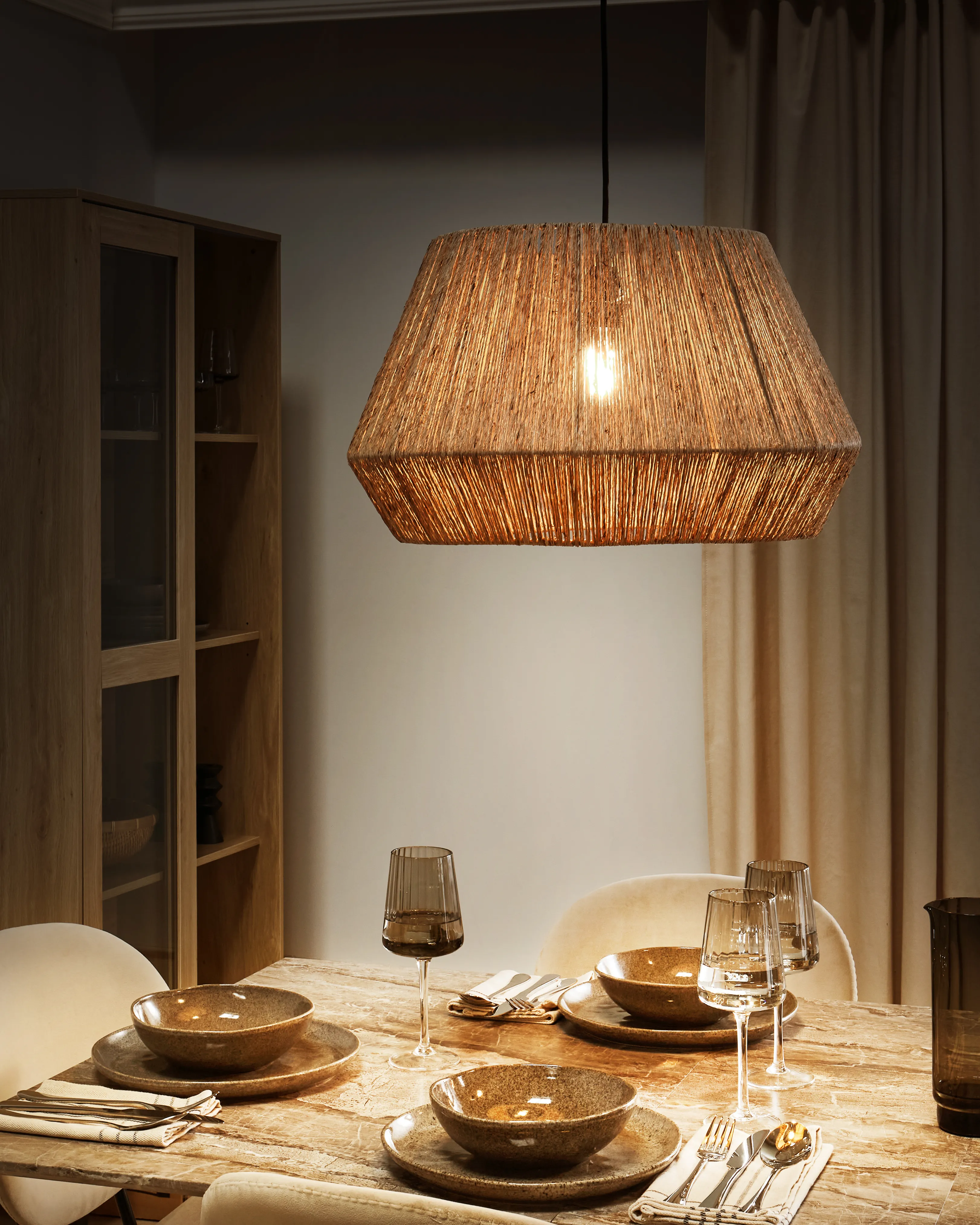 Hanglamp BIRAU Jute Natuurlijk