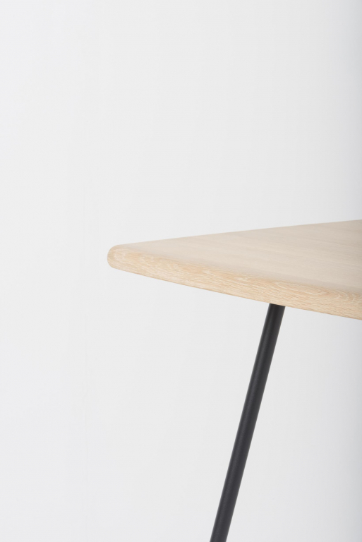 Gazzda Leina bar tafel 70x70 natural, groen onderstel