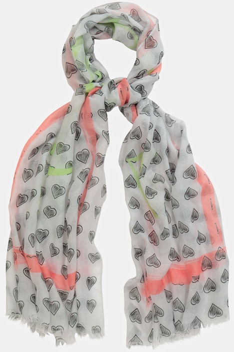 Tuch, grafisches Muster, Neonstreifen