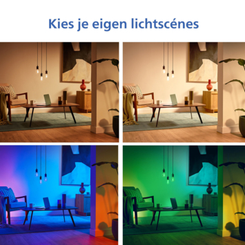 Philips smart LED peer E27 40W filament doorzichtig