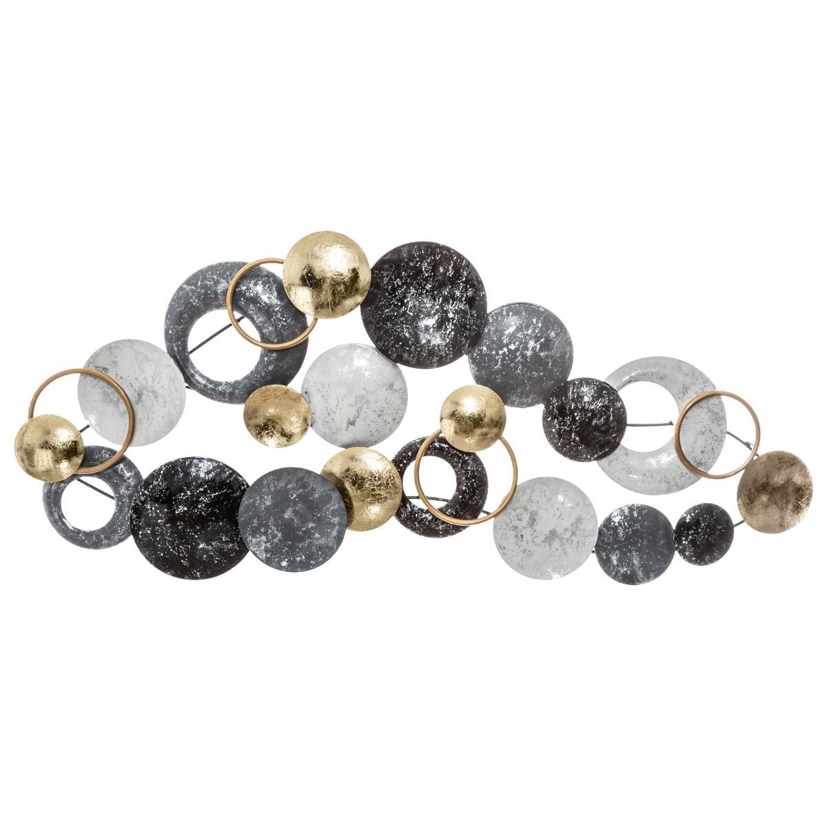 DECO MURALE METAL ROND 93X43CM