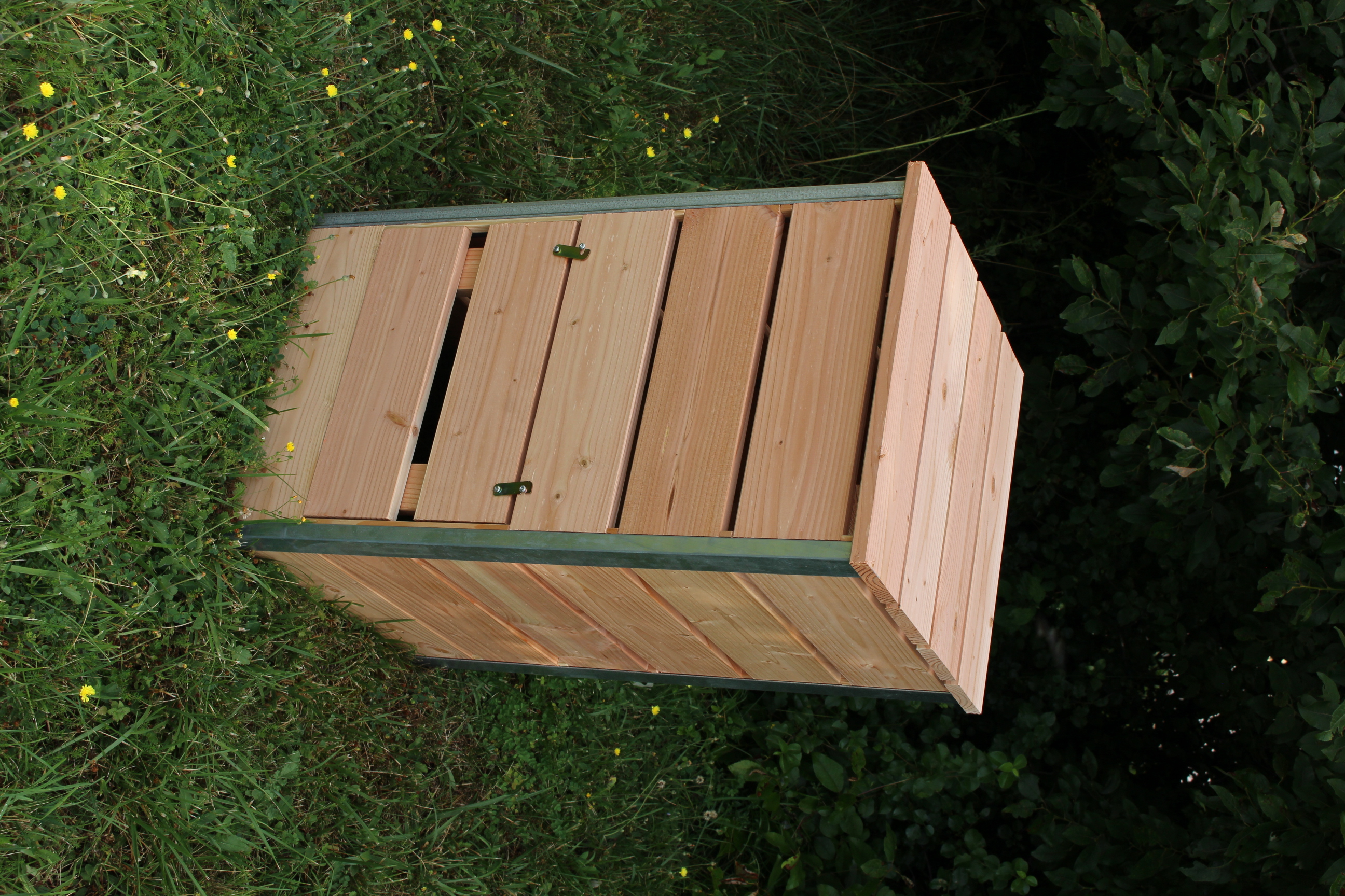 Composteur 148l steel l50xl45x82 cm, ep 19mm