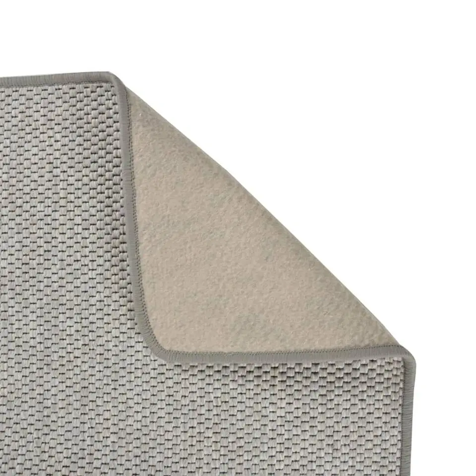 vidaXL - Tapijtloper - Platina - Stof - 80 x 300 cm