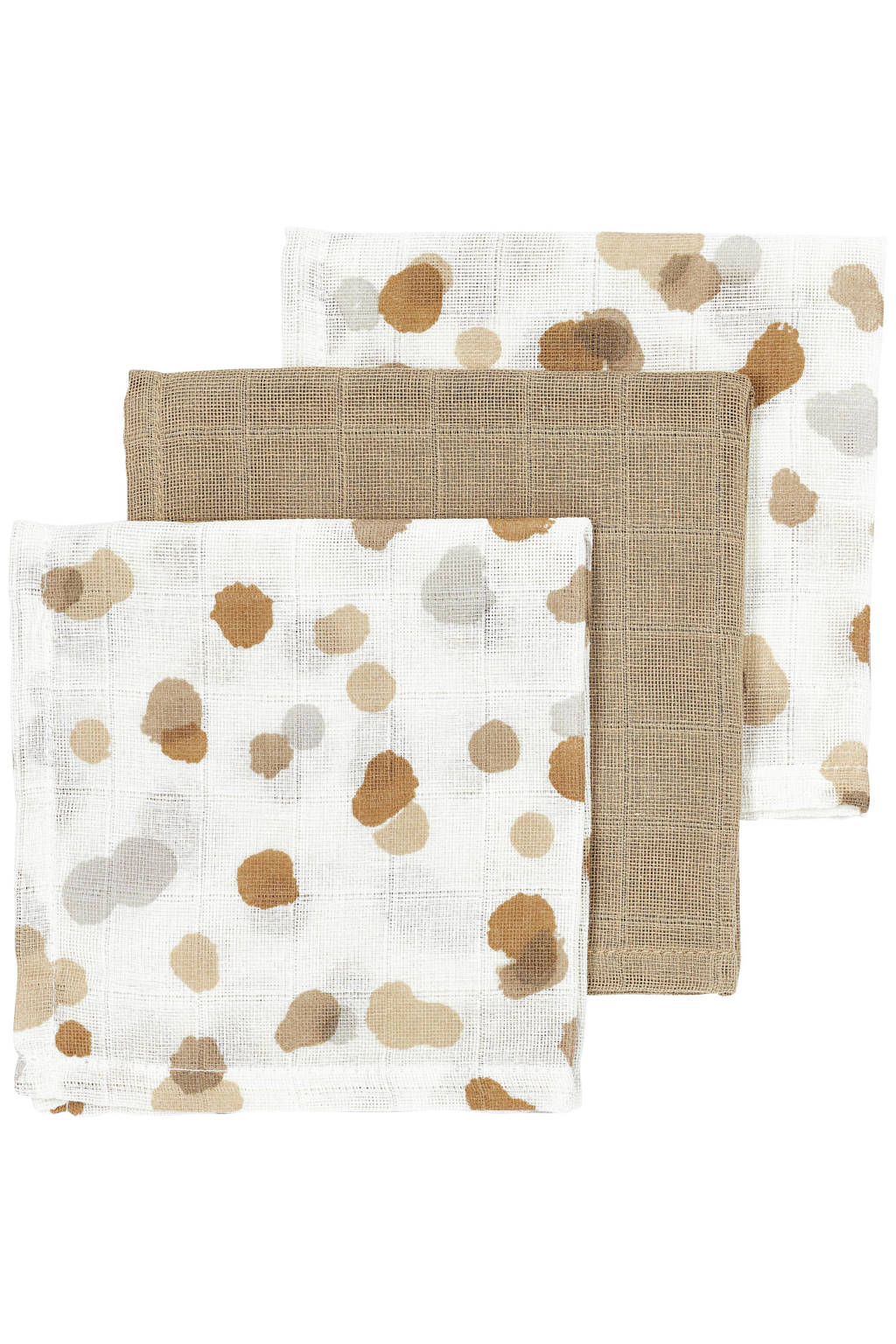 hydrofiele monddoekjes 30x30cm - set van 3 Stains/Sand