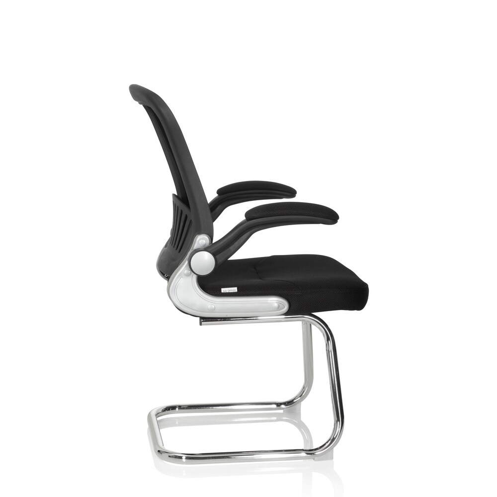 Freischwinger FLYER PRO V Stoff/Netzstoff mit Armlehnen hjh OFFICE
