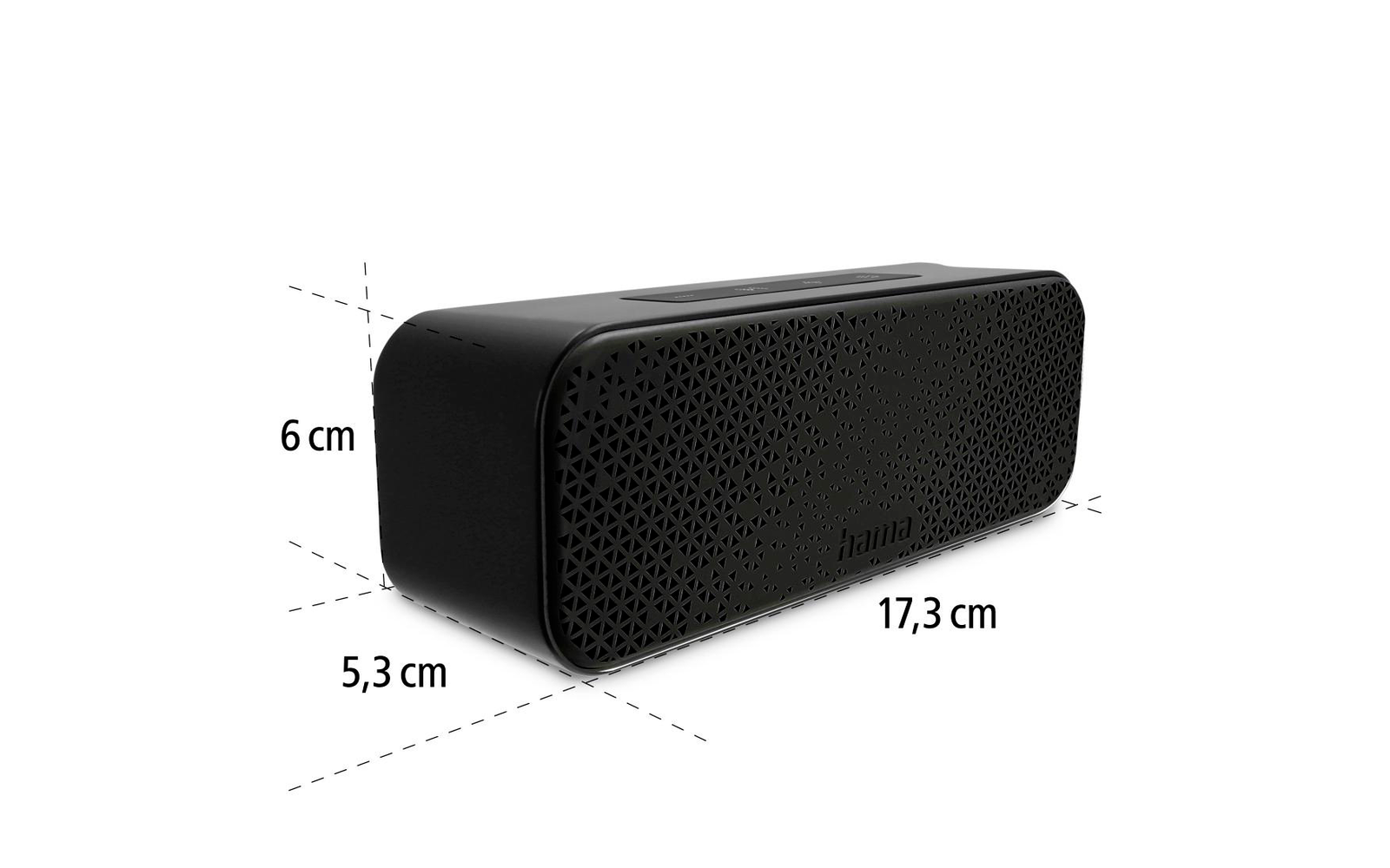 Hama PowerBrick 2.0 Bluetooth Lautsprecher 8 W  schwarz