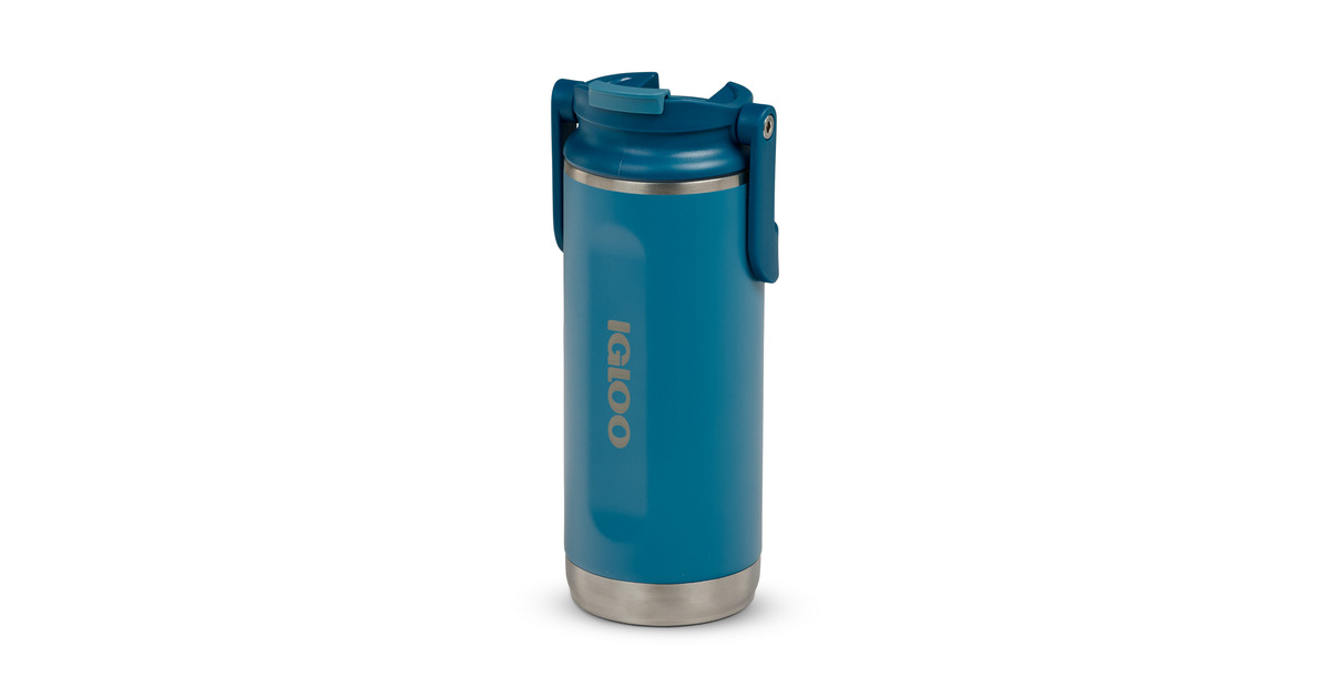 IglooFlip ‘n’ Sip Tumbler 16 oz, 0,47 liter drinkfles  (Blauw)
