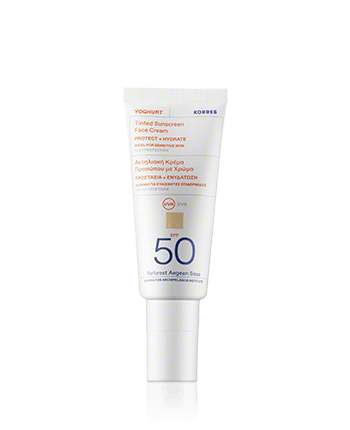 Korres Sun Care Yoghurt Tinted Sunscreen Face Creme SPF 50 40ml