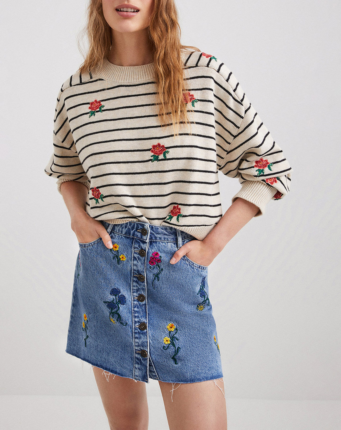 Desigual Pullover Leana écru