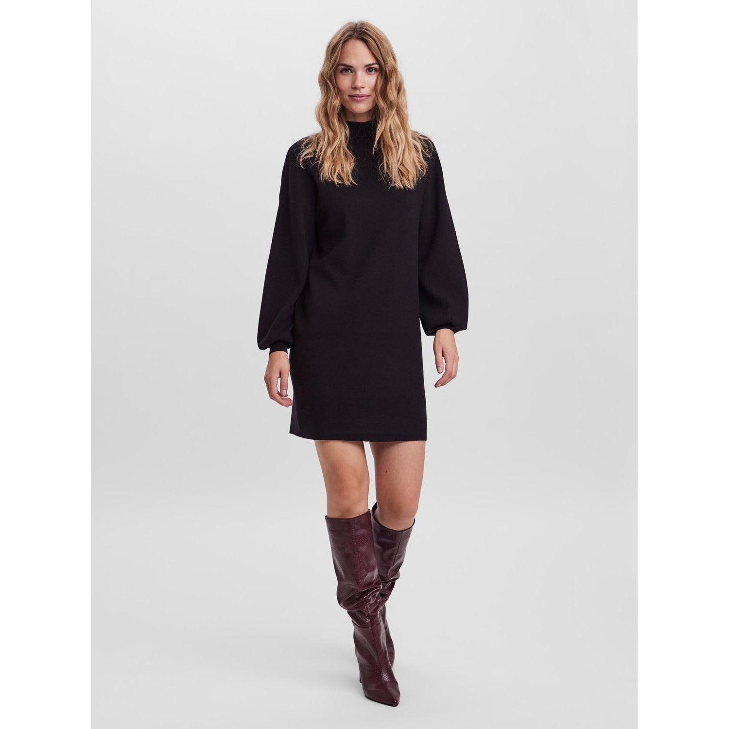 Vero Moda  Nancy Long Sleeve Funnel Neck Dress