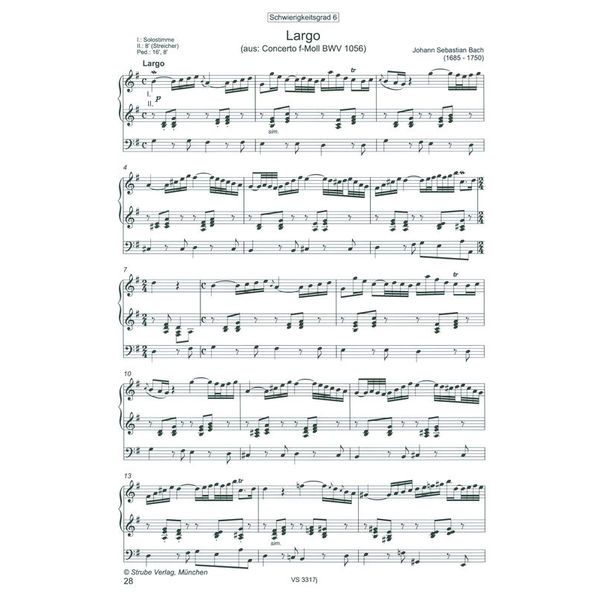 Strube Verlag Orgel spielen mit Hand und Fuß