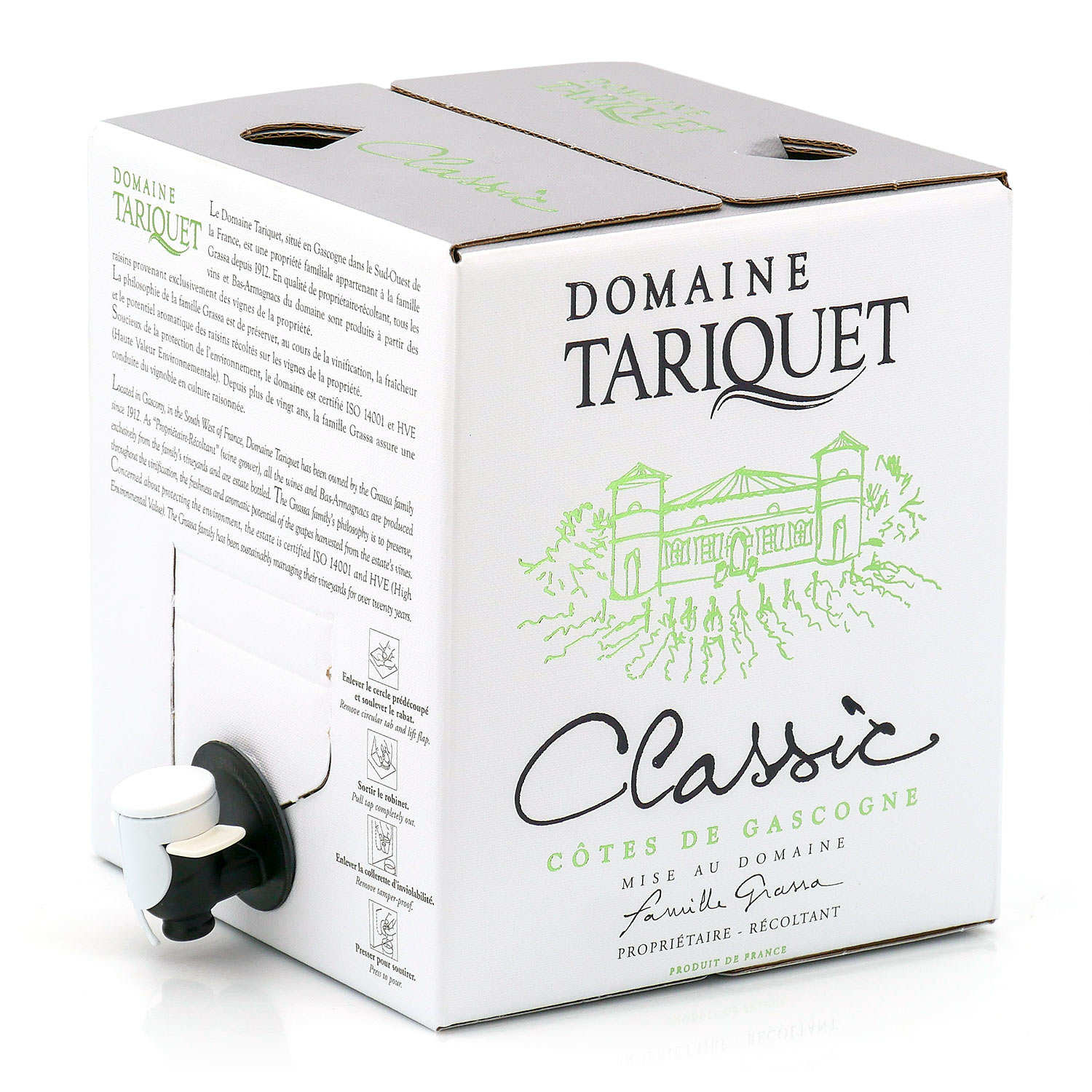 Tariquet Classic Côte de Gascogne Blanc Sec en Bag in Box 3L
