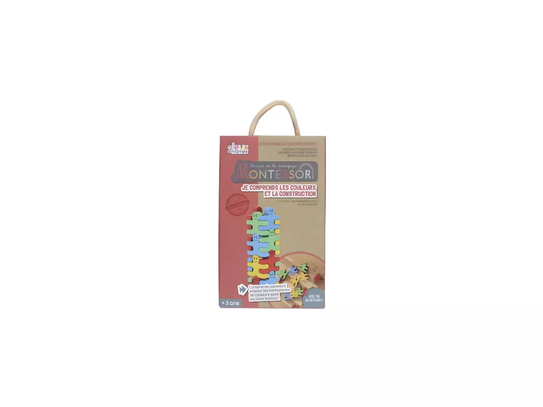 Jeu d'adresse en bois de pin Bonhomme