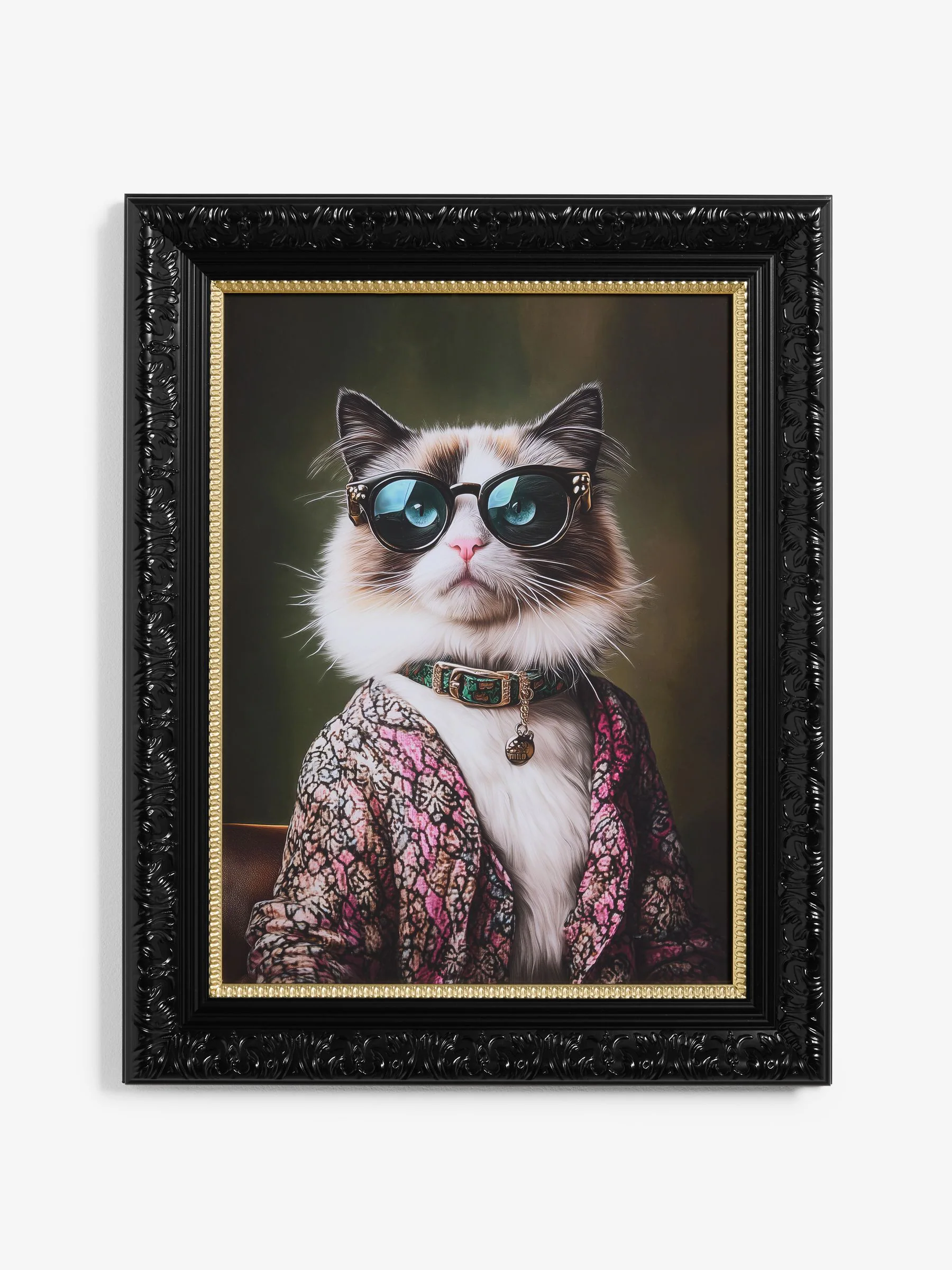 Glamoureus Gekleed Animal Ingelijste Wanddecoratie