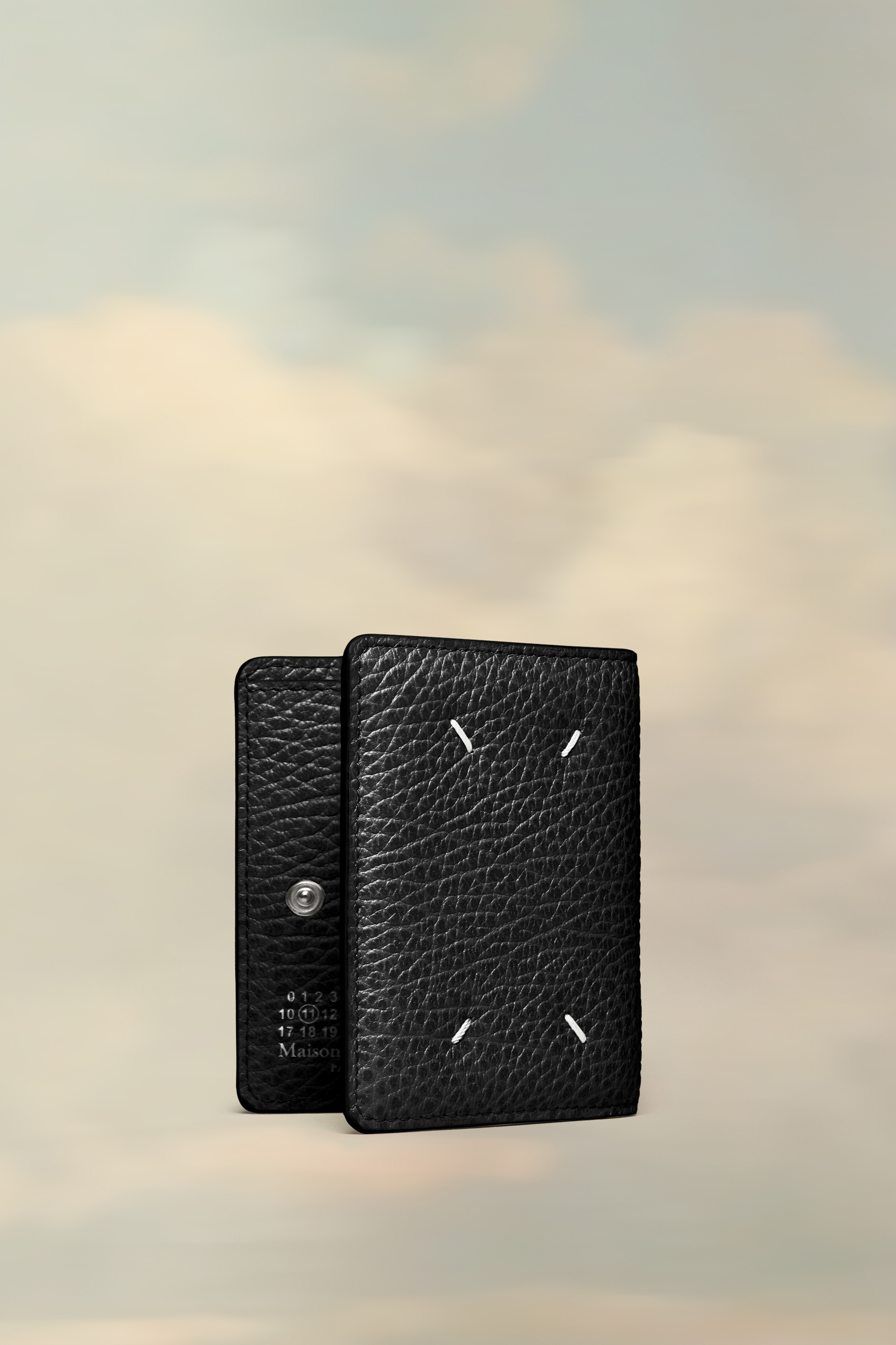 Porte-cartes de poche Four stitches | Femme Noir