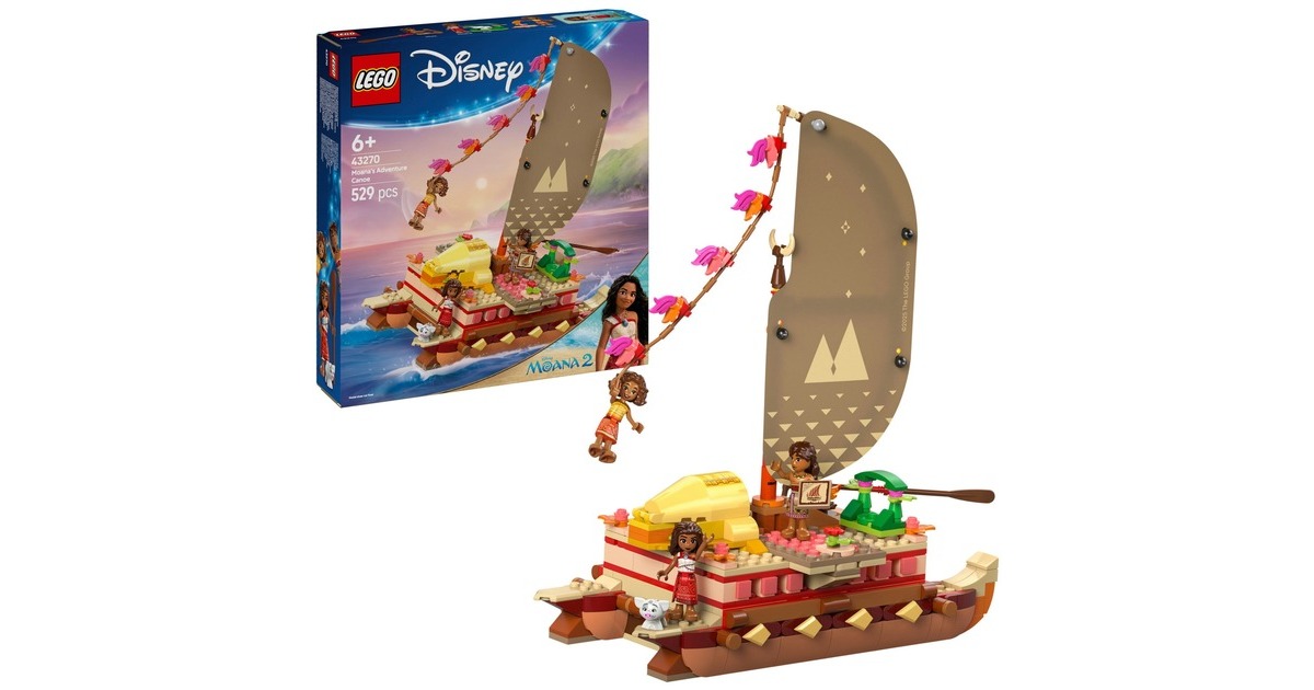 LEGODisney - Vaiana's avonturenkano Constructiespeelgoed  (43270)