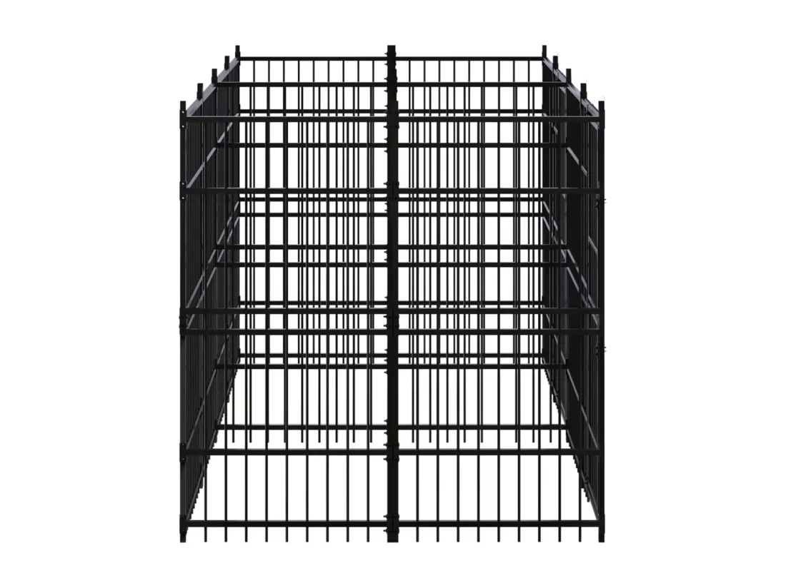 Chenil cage enclos pac noire 576 x 192 x 200 cm 02_0041779